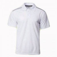 SKP011 Order POLO shirts for men and women to make sports Polo shirts Polo shirts clothing factory contrast color shoulder stripes side view